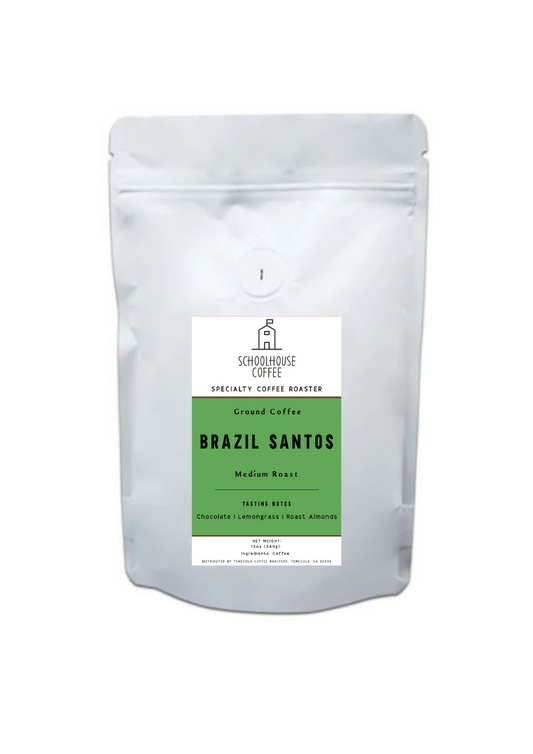 Schoolhouse Coffee Brazil Santos Single Origin Medium Roast Coffee