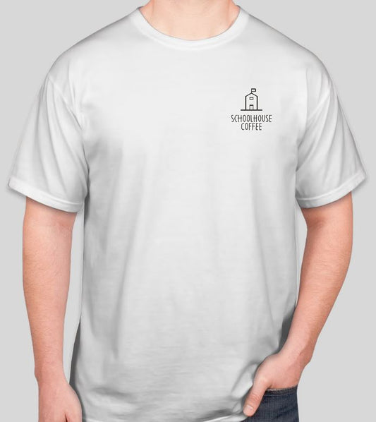 Schoolhouse Coffee Logo T-Shirt Men's Short Sleeve