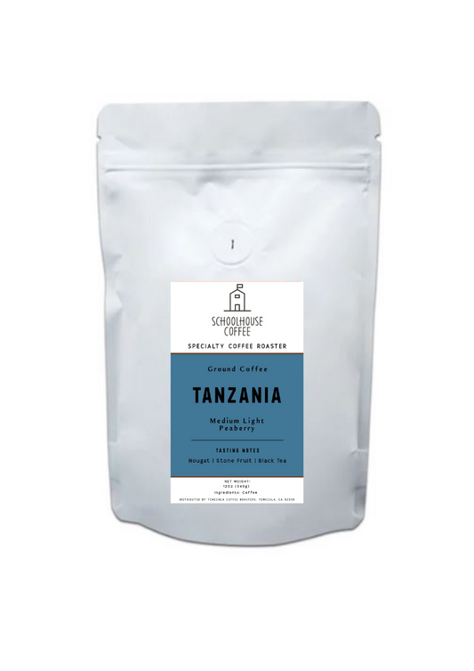 Schoolhouse Coffee Tanzania Peaberry Single Origin Medium/Light Roast Coffee