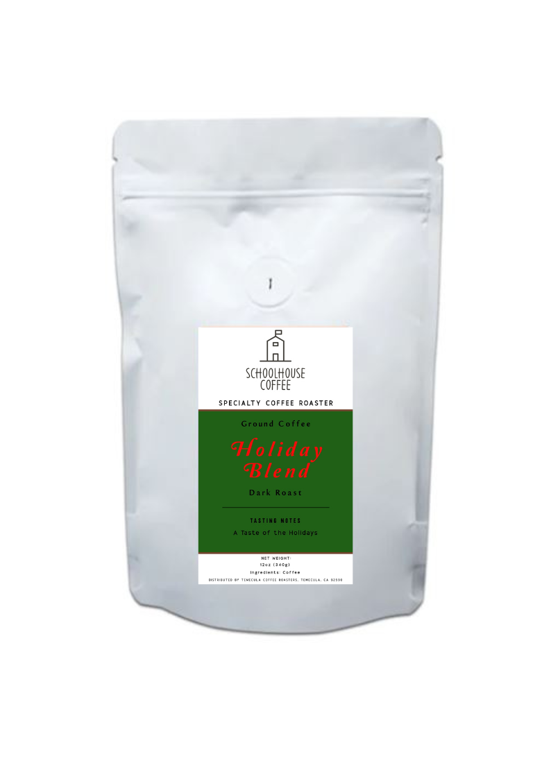 Schoolhouse Coffee Holiday Blend Medium/Dark Roast Coffee