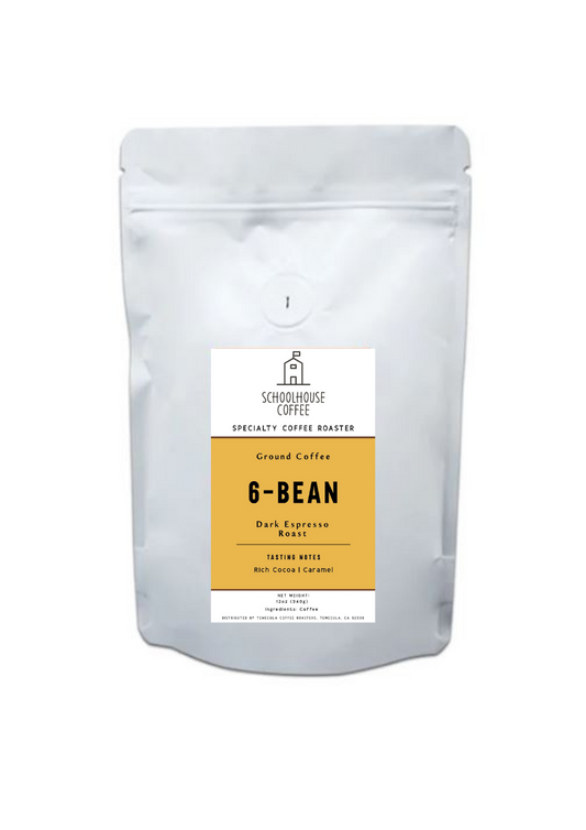Schoolhouse Coffee 6-Bean Espresso Blend Dark Espresso Roast Coffee